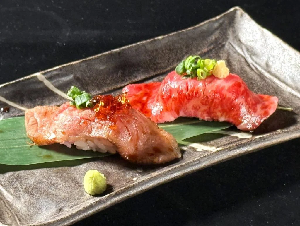 【新橋×焼肉×寿司】黒毛和牛の握り寿司/야키니쿠/yakiniku/烤肉/yakiniku near me